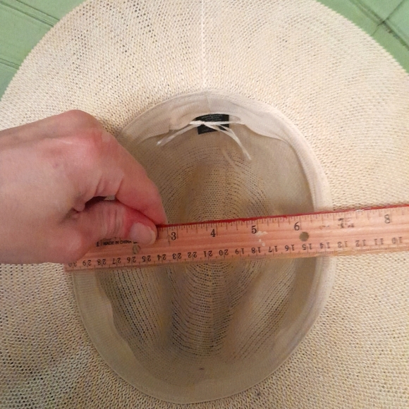 Unbranded panama style straw fedora, one size fits all. New! - Picture 5 of 5